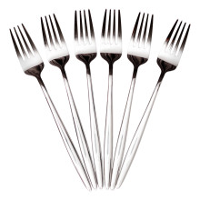 Набір столових виделок 6 штук виделки кухонні з нержавіючої сталі 21 (см) Срібло HP-8-28 (LG-HP-8-28)