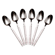 Набір столових ложок 6 штук з нержавіючої сталі 21 (см) Срібло HP-8-33 (LG-HP-8-33)