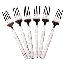 Набір десертних виделок 6 штук з нержавіючої сталі 15,5 (см) Срібло HP-8-36 (LG-HP-8-36)