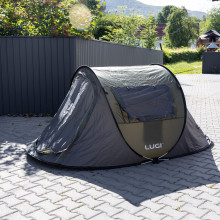 Намет туристичний 245×145×100 (см) кемпінговий для риболовлі 2 х місний Зелений LU-030GR (LG-LU-030GR) Намет туристичний 245×145×100 (см) кемпінговий для риболовлі 2 х місний Зелений LU-030GR (LG-LU-030GR)