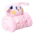 М'яка іграшка-плед Зайчик 120×160 (см) 2 в 1 Рожевий Colorful Home 5616-68P (LG-5616-68P)