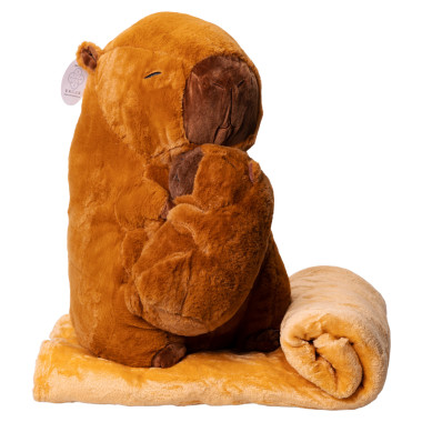 М'яка іграшка-плед, подушка 3 в 1 Капібара Коричневий Colorful Home 509-4B (LG-509-4B)