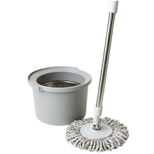Набір для вологого прибирання з круглою телескопічною шваброю з мікрофібри та відром із віджимом для дому HP-35015-21 (LG-HP-35015-21)