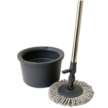 Набір для прибирання з круглою телескопічною шваброю з мікрофібри та відром із віджимом для підлоги HP-35015-22 (LG-HP-35015-22)