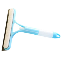 Швабра-щітка з пульверизатором і скребком для миття вікон, дзеркал та гладких поверхонь Блакитна HP-35015-26BL (LG-HP-35015-26BL)