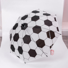 Класична дитяча парасолька-тростина напівавтомат з поліестеру 8 спиць діаметр 82 см Чорна HP-23-9B (LG-HP-23-9B)