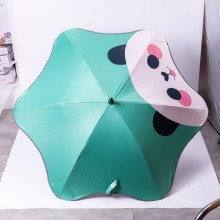 Парасолька дитяча механічна елегантна з принтом міцна надійна з поліестеру діаметр 90 см Зелений HP-23-13GR (LG-HP-23-13GR)