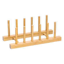 Підставка для тарілок та кришок дерев'яна на кухню 24.5×12×9.5 (см) HB-40-12 (LG-HB-40-12)