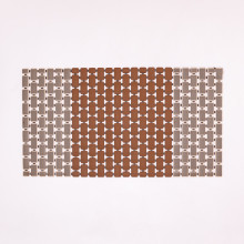 Килимок для ванної туалету душу із полівінілхлориду на присосках 73×40 см HP-42-7BR (LG-HP-42-7BR)