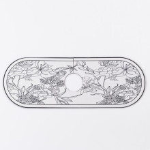 Вологовбираючий килимок для раковини під кран із поліестеру 37,5*13 см HP-42-12W (LG-HP-42-12W) Вологовбираючий килимок для раковини під кран із поліестеру 37,5*13 см HP-42-12W (LG-HP-42-12W)