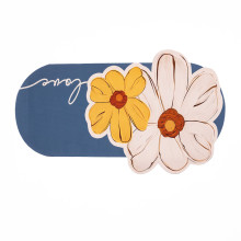 Килимок універсальний овальний вологостійкий Синій HP-42-15BL (LG-HP-42-15BL)