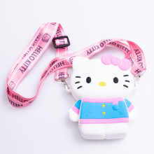 Детская силиконовая сумочка Hello Kitty 13*10*3 см Белый HP-55-1W (LG-HP-55-1W)