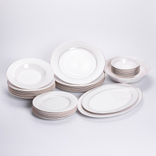 Столовий сервіз з порцеляни Claire на 6 осіб 27 предметів HP-HK-2 (LG-HP-HK-2)