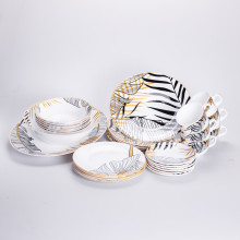 Столовий сервіз з порцеляни Palm на 6 осіб 32 предмети HP-HK-7 (LG-HP-HK-7)