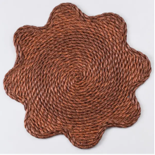 Серветка сервірувальна на стіл Ø38 (см) під тарілки і столові прибори Коричневий HP-35-1BR (LG-HP-35-1BR)