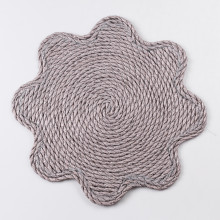 Серветка сервірувальна на стіл Ø38 (см) під тарілки і столові прибори Сірий HP-35-1G (LG-HP-35-1G)