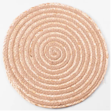 Серветка сервірувальна на стіл Ø39 (см) з ротанга під тарілки і столові прибори Бежевий HP-35-2 (LG-HP-35-2)