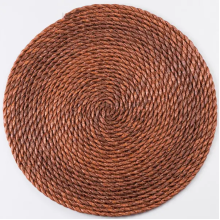 Серветка сервірувальна на стіл Ø37 (см) кругла під тарілки і столові прибори Коричневий HP-35-3BR (LG-HP-35-3BR)