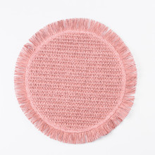 Серветка сервірувальна на стіл кругла Ø38 (см) під тарілки Рожева HP-35-7P (LG-HP-35-7P)