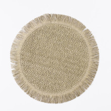 Серветка сервірувальна на стіл кругла Ø38 (см) під тарілки Зелена HP-35-7GR (LG-HP-35-7GR)