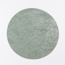 Серветка сервірувальна на стіл кругла Ø38 (см) Зелена HP-35-8GR (LG-HP-35-8GR)