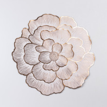 Серветка кругла для декору та сервірування столу Ø38 (см) Золотистий HP-35-13GOLD (LG-HP-35-13GOLD)