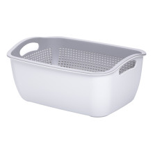 Кошик-друшлак 2 в 1 для миття овочів, фруктів і зелені 29,5×21×11 (см) Сірий HP-45-6G (LG-HP-45-6G) Кошик-друшлак 2 в 1 для миття овочів, фруктів і зелені 29,5×21×11 (см) Сірий HP-45-6G (LG-HP-45-6G)