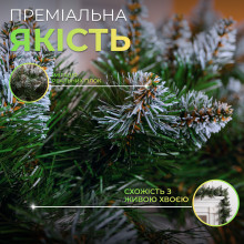 Штучна гірлянда Хвоя 2.8 м зелена, новорічна гірлянда із засніженими кінчиками реалістична Преміум KOS-HVO28 (LG-KOS-HVO28) Штучна гірлянда Хвоя 2.8 м зелена, новорічна гірлянда із засніженими кінчиками реалістична Преміум KOS-HVO28 (LG-KOS-HVO28)