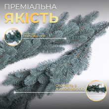 Штучна гірлянда Хвоя 2 м блакитна, новорічна гірлянда лита реалістична Преміум KOS-HVO2 (LG-KOS-HVO2) Штучна гірлянда Хвоя 2 м блакитна, новорічна гірлянда лита реалістична Преміум KOS-HVO2 (LG-KOS-HVO2)