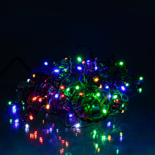 Новорічна гірлянда вулична Бахрома 6 м 105 LED чорний провід Мультиколор 6МBML (LG-6МBML)