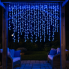 Вулична гірлянда Бахрома 36 м 600 LED білий провід Синій 36MWBL (LG-36MWBL)