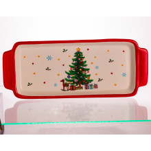 Блюдо сервірувальне новорічне для закусок 39×15×2 (см) з порцеляни CR-1-1 (LG-CR-1-1) Блюдо сервірувальне новорічне для закусок 39×15×2 (см) з порцеляни CR-1-1 (LG-CR-1-1)