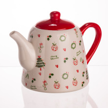 Порцеляновий чайник Merry Cristmas 1 літр CR-1-15 (LG-CR-1-15)