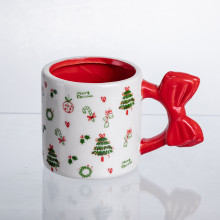 Новорічна порцелянова чашка для чаю та кави 400 (мл) Merry Christmas CR-1-18 (LG-CR-1-18)