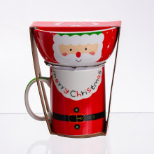 Набір порцелянова чашка з піалою Merry Christmas 350 (мл) CR-1-48 (LG-CR-1-48)