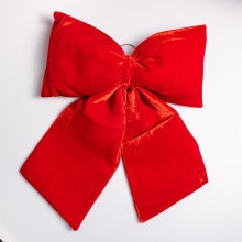 Оксамитовий бант для декору на ялинку 35×45 (см) Червоний CR-2-15 (LG-CR-2-15)