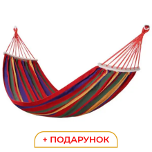 Гамак туристичний підвісний тканинний 174х80 см з планкою Червоний SJ-0010-2R (LG-SJ-0010-2R) Гамак туристичний підвісний тканинний 174х80 см з планкою Червоний SJ-0010-2R (LG-SJ-0010-2R)