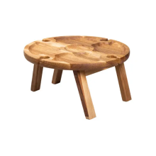 Винний круглий столик з дерева 35х35х18 см на ніжках BWR35018S (LG-BWR35018S) Винний круглий столик з дерева 35х35х18 см на ніжках BWR35018S (LG-BWR35018S)