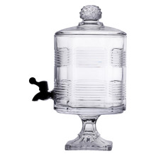 Лимонадниця з краном на підставці скляна 4,5 л прозора HP-19-2 (LG-HP-19-2)