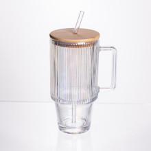 Кружка скляна з кришкою і трубочкою 750 (мл) HP-19-49 (LG-HP-19-49) Кружка скляна з кришкою і трубочкою 750 (мл) HP-19-49 (LG-HP-19-49)