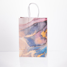 Набір подарункових пакетів з паперу 12 шт 15×8×21 см Фіолетовий HP-10359-22V (LG-HP-10359-22V)