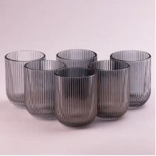 Набір склянок 6 шт скляні склянки 250 мл Сірий HP-19-7112G (LG-HP-19-7112G)