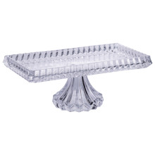 Тортівниця прямокутна на ніжці 33×17×13.5 (см) скляна HP-19-146C (LG-HP-19-146C)