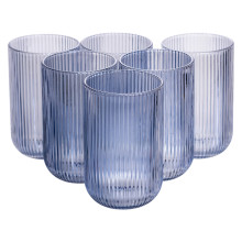 Набір склянок 6 шт скляні склянки 400 мл Блакитний HP7113BL (LG-HP7113BL) Набір склянок 6 шт скляні склянки 400 мл Блакитний HP7113BL (LG-HP7113BL)