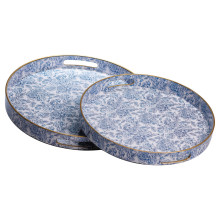 Набір круглих підносів для подачі їжі 2 (шт) Ø32.5 / 37 (см) HP-HK-17 (LG-HP-HK-17)