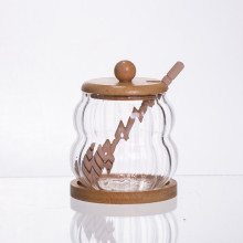 Медовниця скляна з кришкою і ложкою 320 (мл) 64486-10 (LG-64486-10) Медовниця скляна з кришкою і ложкою 320 (мл) 64486-10 (LG-64486-10)