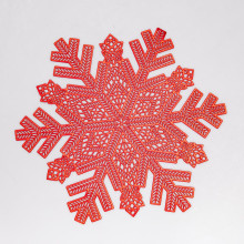 Коврик для сервировки стола Snowflake 38 см, красное золото HP-36327-14 (LG-HP-36327-14)