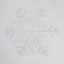Коврик для сервировки стола Snowflake 38 см серебро HP-36327-21 (LG-HP-36327-21)