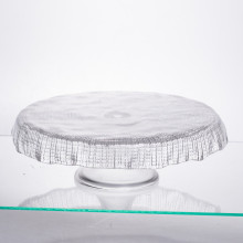 Тортовница стеклянная на ножке прозрачная Yiwu 64486-54 (LG-64486-54)