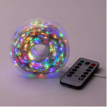Светодиодная гирлянда Роса нить 500 LED длина 50 м от сети белая нить с пультом Мультиколор 500L50MWМL (LG-500L50MWМL)